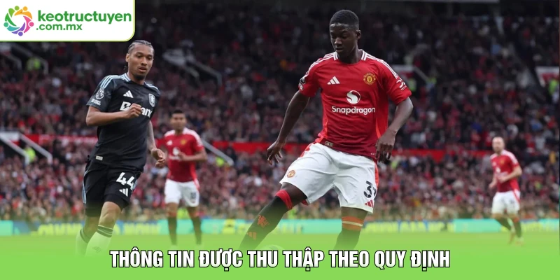 Thông tin được thu thập theo quy định